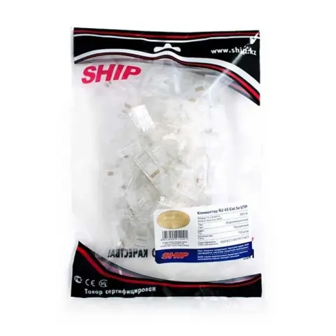 Коннектор RJ-45 Cat 5e, UTP SHIP (S901A) img.0-m