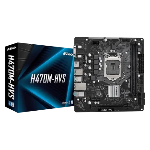 Intel 1200 H470 ASRock 2DDR4 4SATA VGA HDMI microATX (H470M-HVS) img.0-m