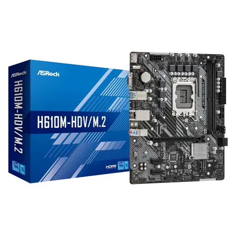Intel 1700 H610 ASRock 2DDR4 (H610M HDV/M.2) img.0-m
