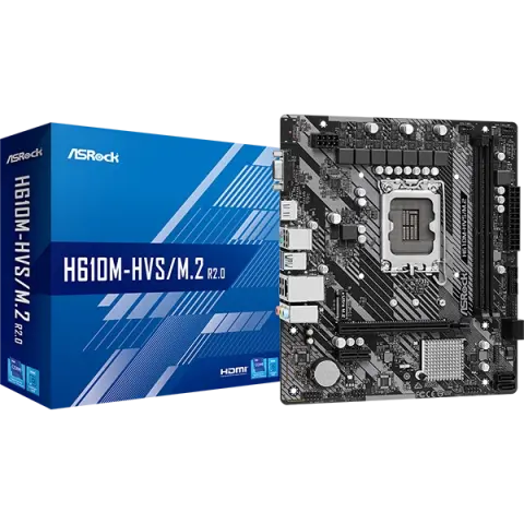 Intel 1700 H610 ASRock 2DDR4 (H610M-HVS/M.2 R2.0) img.0-m