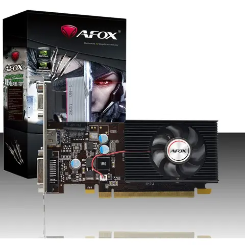 1GB GT210 DDR3 64-bit AFOX HDMI DVI-I VGA Fan LP (AF210-1024D3L5) img.0-m