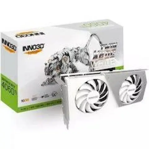 16GB RTX4060Ti GDDR6 128-Bit Inno3D X2 OC WHITE (N406T2-16D6X-178055W) img.0-m