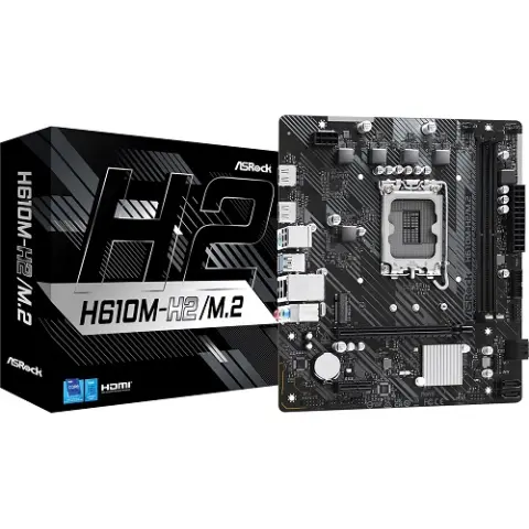 Intel 1700 H610 ASRock 2DDR4 (H610M-H2/M.2) img.0-m